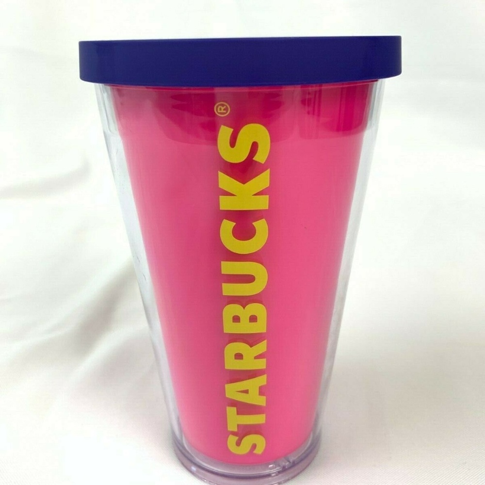 Starbucks Pink Tumbler 16 oz Cold Cup Purple